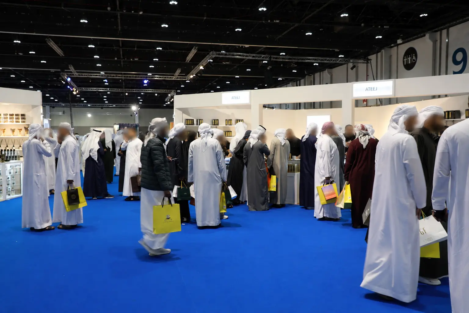 Exhibition visitors and networking pavilion
