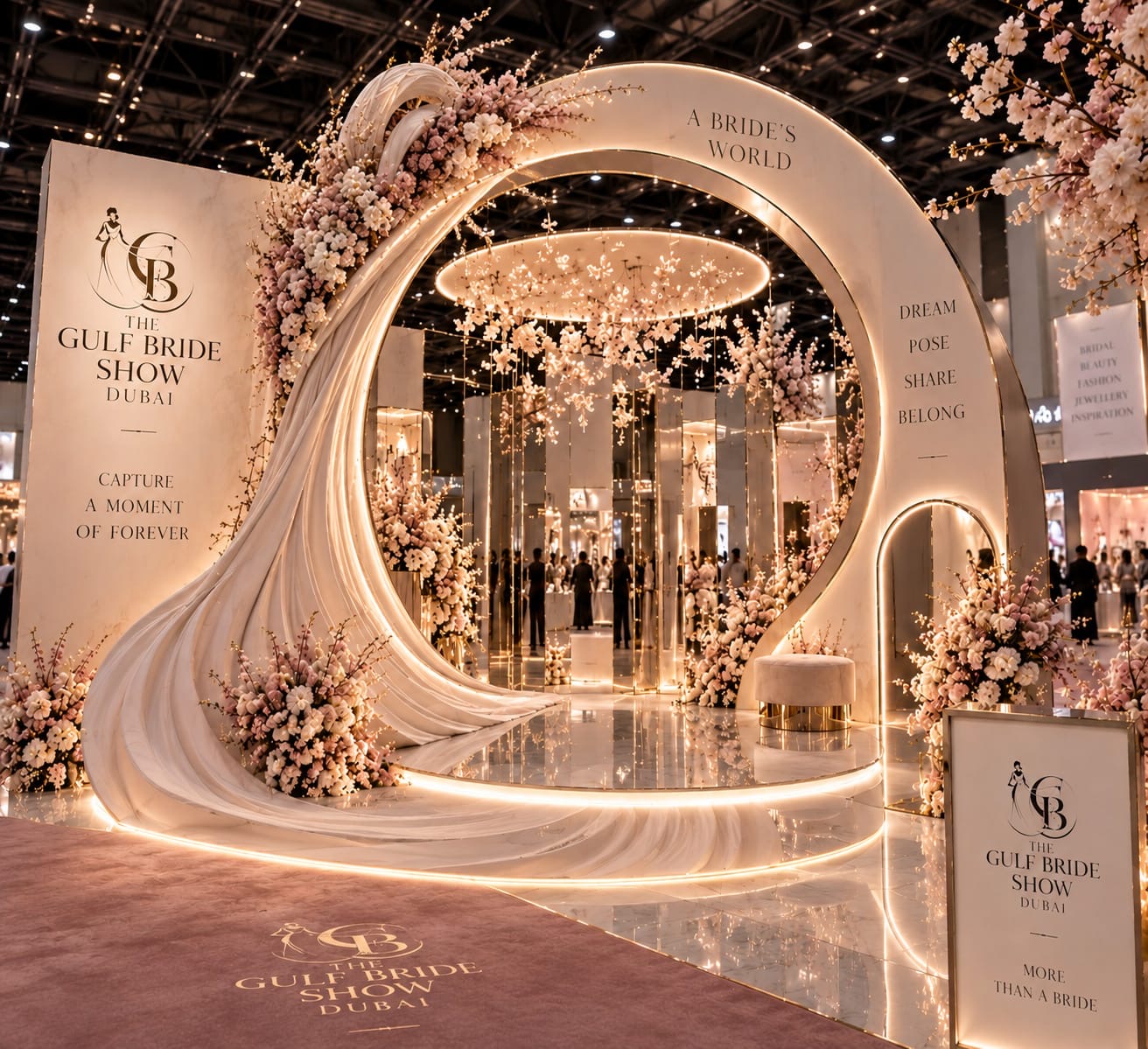 A Bride's World luxury photo pavilion at The Gulf Bride Show